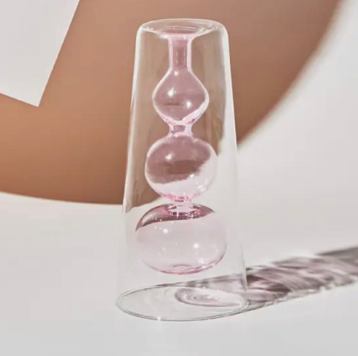 PINK GLASS VASE