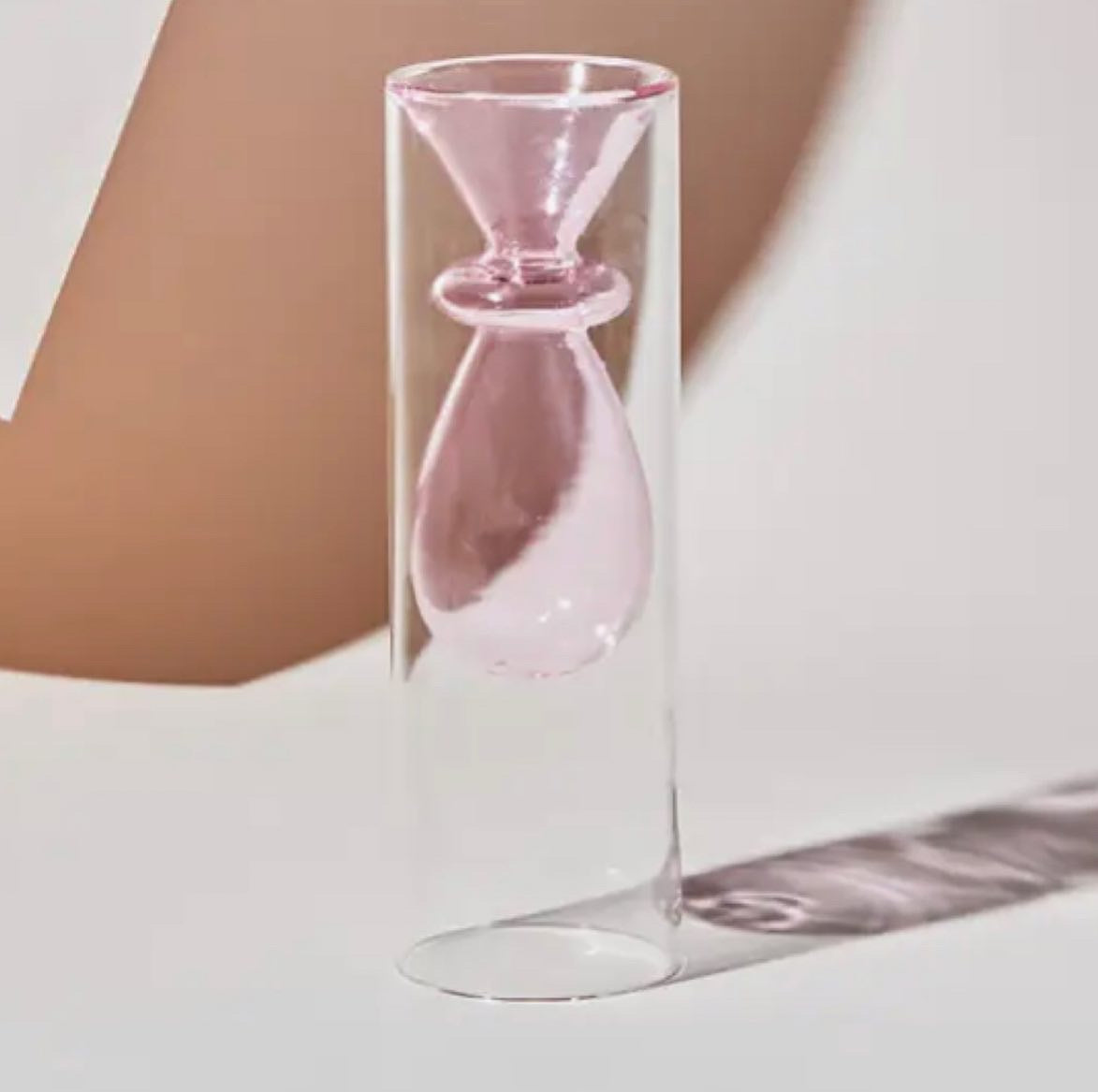 PINK GLASS VASE