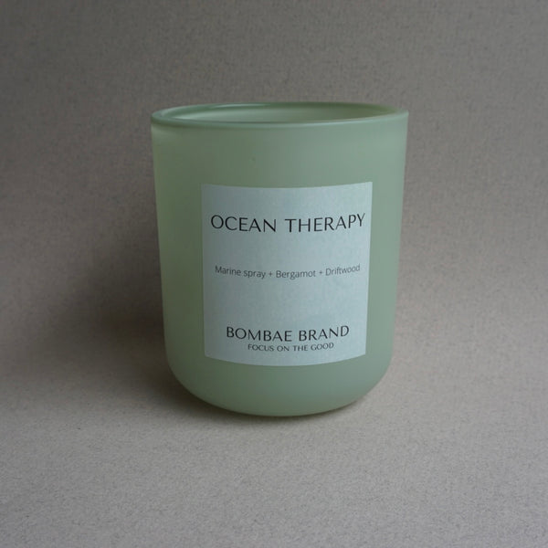 OCEAN THERAPY- Marine spray + Bergamot + Driftwood (ODOR NEUTRALIZING) CANDLE