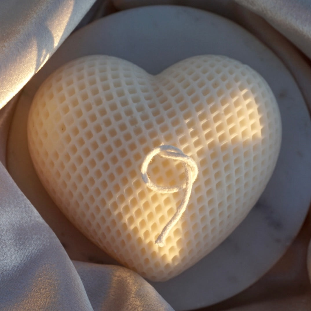 LATTICE HEART- IVORY