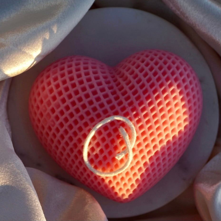 LATTICE HEART- PINK