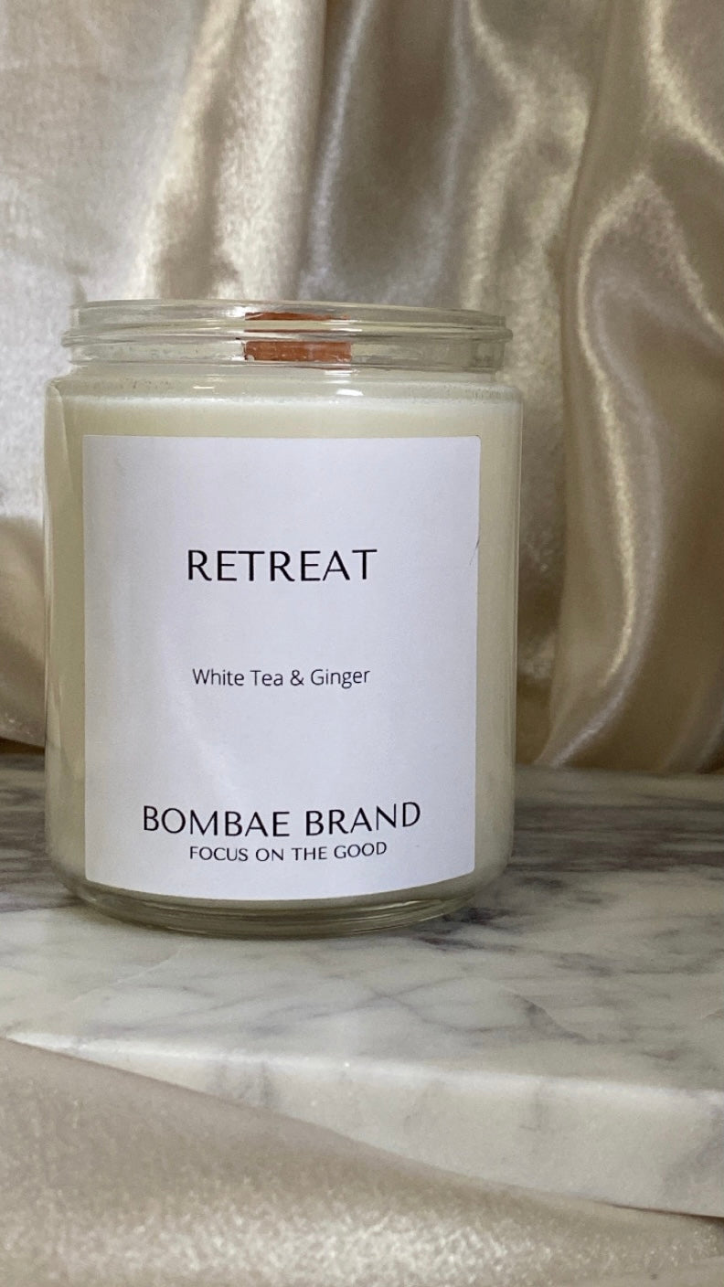 RETREAT- WHITE TEA + GINGER CANDLE
