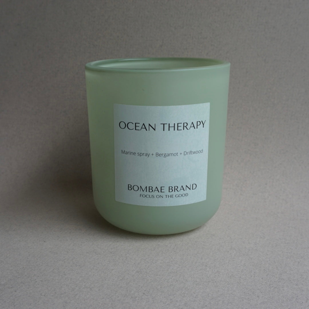 OCEAN THERAPY- Marine spray + Bergamot + Driftwood (ODOR NEUTRALIZING) CANDLE